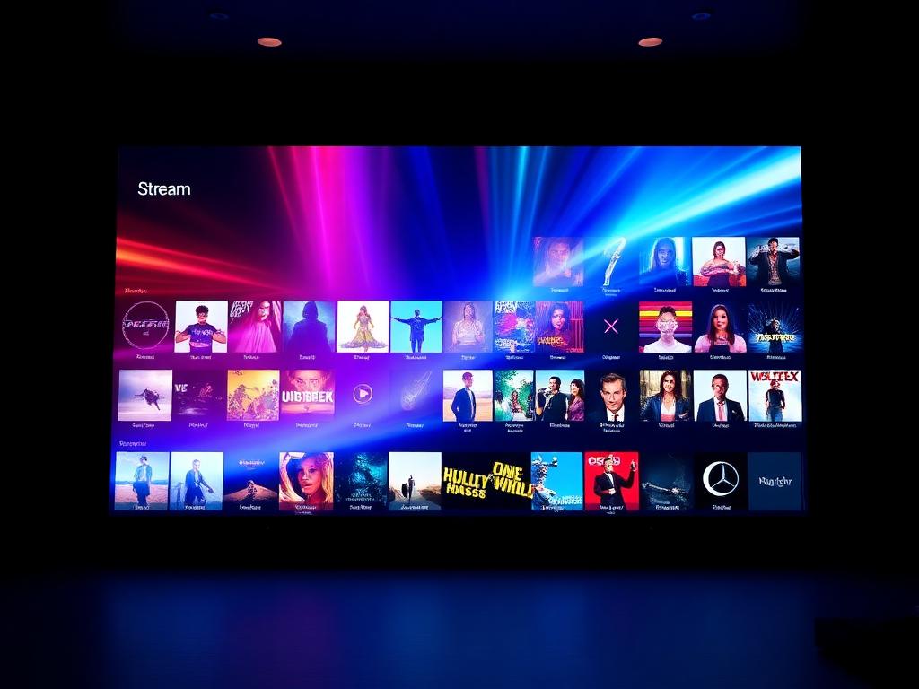 High definition streaming on a large screen